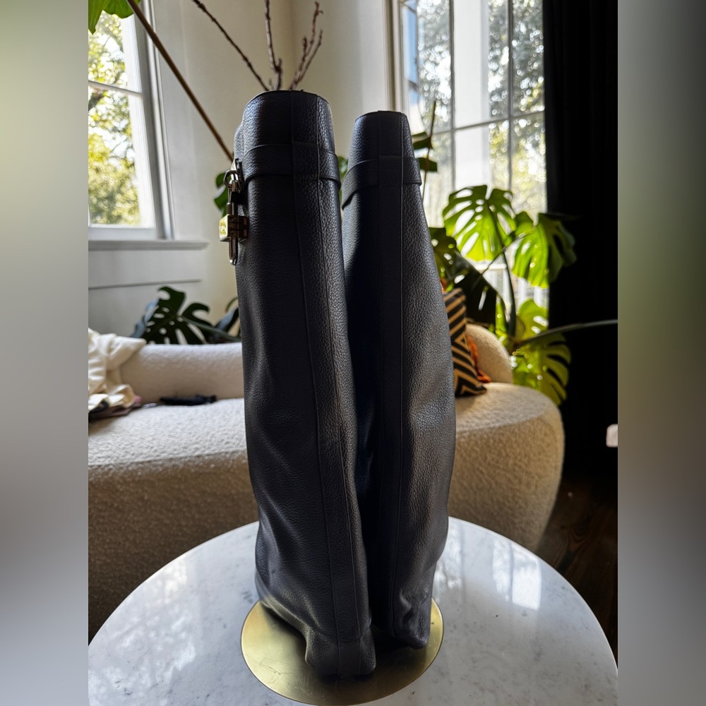 SHARK LOCK PANT BOOTS IN GRAINED LEATHER 41 - Picture 3 of 10